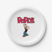 Assiettes En Carton Plaque Papier Popeye (Devant)
