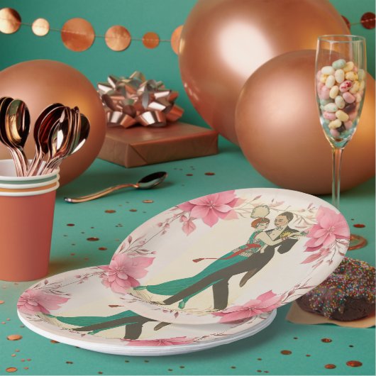 Assiettes En Carton Plaque Papier Postale Carte (Multi)