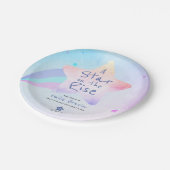 Assiettes En Carton Plaque papier pour Baby shower | Thème étoile mont (Angle)