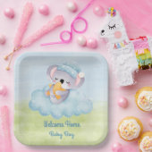 Assiettes En Carton Plaque papier pour bébé de bienvenue (Fête)