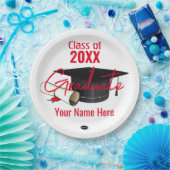 Assiettes En Carton Plaque papier pour diplômés - Casquette et diplôme (Fête)