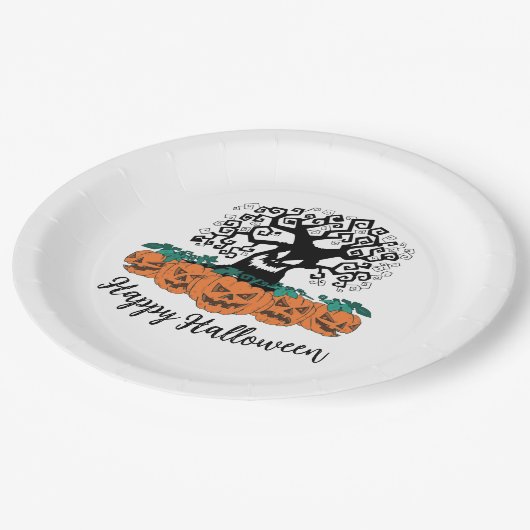 Assiettes En Carton Plaque papier - pour Halloween (Angle)