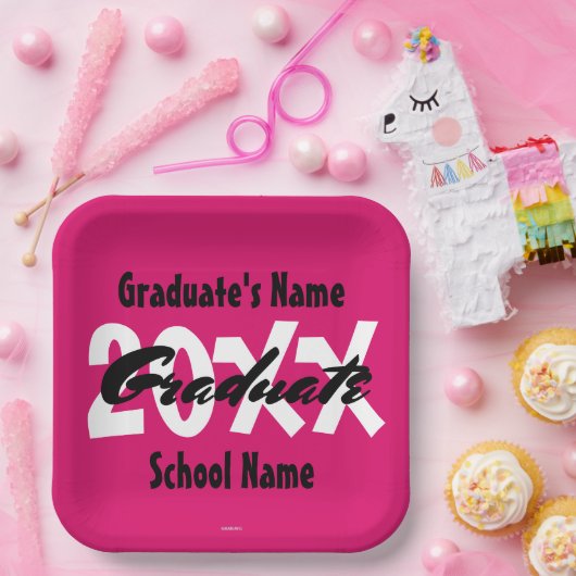 Assiettes En Carton Plaque papier pour la fin d'études - HAMbyWG (Fête)