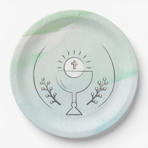 Assiettes En Carton Plaque Papier Première Communion