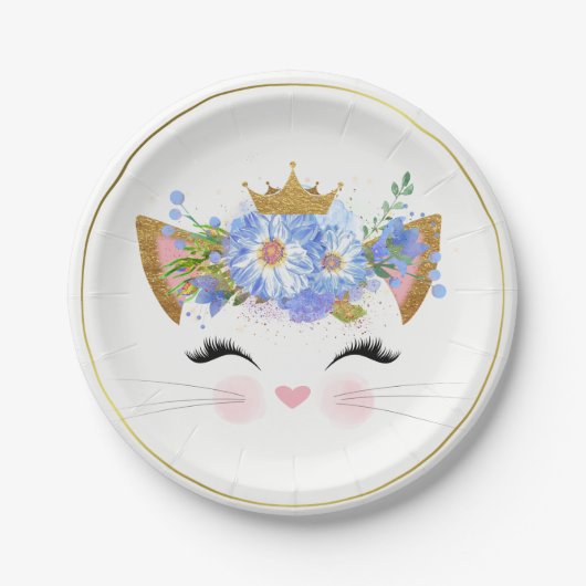 Assiettes En Carton Plaque papier Princess Kitty (Devant)