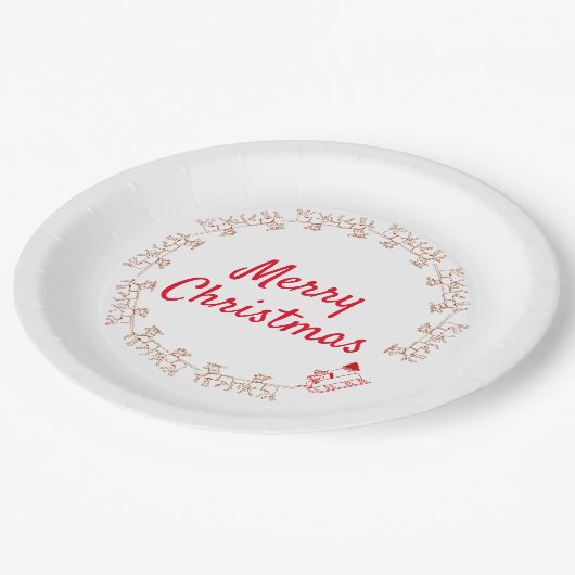 Assiettes En Carton Plaque papier - Puissance de rennes (Angle)