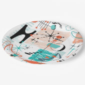 Assiettes En Carton Plaque papier rétro HoJo (Angle)