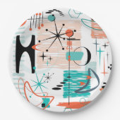 Assiettes En Carton Plaque papier rétro HoJo (Devant)