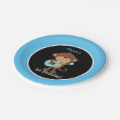 Assiettes En Carton Plaque Papier Rock Star Monkey / Couleurs Personna (Angle)