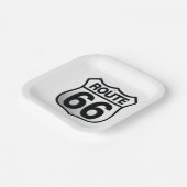 Assiettes En Carton Plaque papier Route 66 (Angulaire)