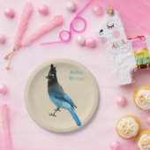 Assiettes En Carton Plaque papier Stellar Blue Jay (Fête)