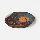 Assiettes En Carton "Plaque papier tactile pour Halloween" (Angle)