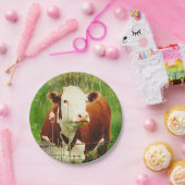 Assiettes En Carton Plaque Papier Vache Cudely (Fête)