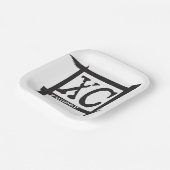 Assiettes En Carton Plaque papier XC Cross Country Runner (Angulaire)