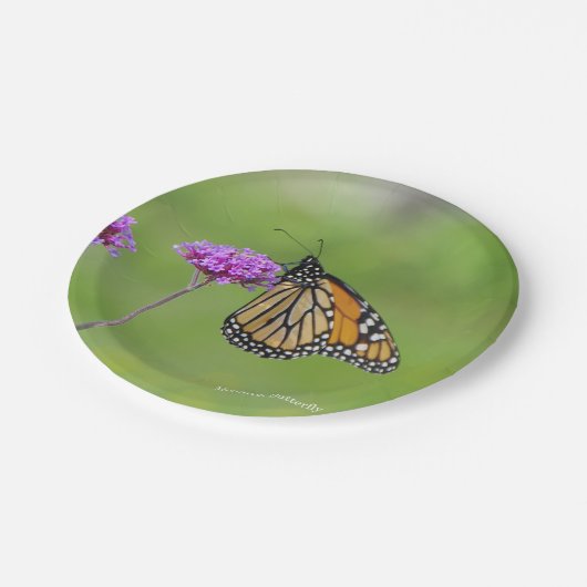 Assiettes En Carton Plaque papillon Monarch (Angle)