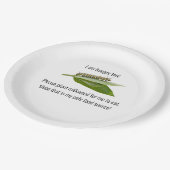 Assiettes En Carton Plaque papillon monarque (Angle)