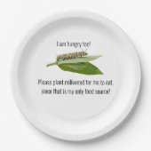 Assiettes En Carton Plaque papillon monarque (Devant)