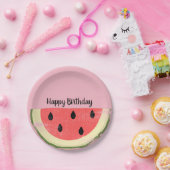 Assiettes En Carton Plaque Pastèque (Fête)