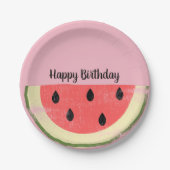 Assiettes En Carton Plaque Pastèque (Devant)