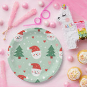 Assiettes En Carton Plaque père Noël, Fête (Fête)