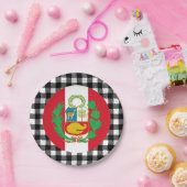 Assiettes En Carton Plaque Pérou, plaid de buffle & Drapeau péruvien (Fête)