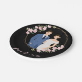 Assiettes En Carton Plaque personnalisable pour la réception de mariag (Angle)