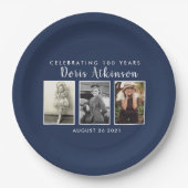 Assiettes En Carton Plaque photo 100e anniversaire (Devant)
