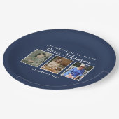 Assiettes En Carton Plaque photo de 75e anniversaire (Angle)