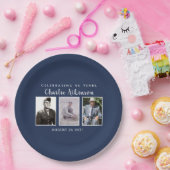 Assiettes En Carton Plaque photo de 90e anniversaire (Fête)