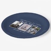 Assiettes En Carton Plaque photo de 90e anniversaire (Angle)