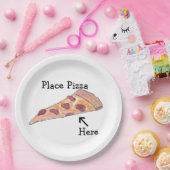 Assiettes En Carton Plaque "Place Pizza Here" (Fête)