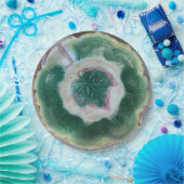 Assiettes En Carton Plaque ronde "Faux majolica #3"   9" (Fête)