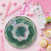 Assiettes En Carton Plaque ronde "Faux majolica #3"   9" (Fête)