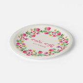 Assiettes En Carton Plaque Rosh Hashanah (Angle)