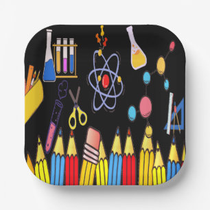 Assiettes En Carton Plaque scolaire durable - Léger