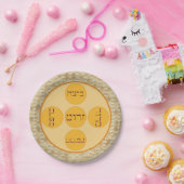 Assiettes En Carton Plaque Seder avec bordure Matzoh (Fête)