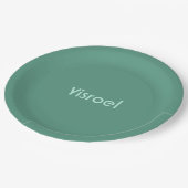 Assiettes En Carton Plaque verte en haut (Angle)