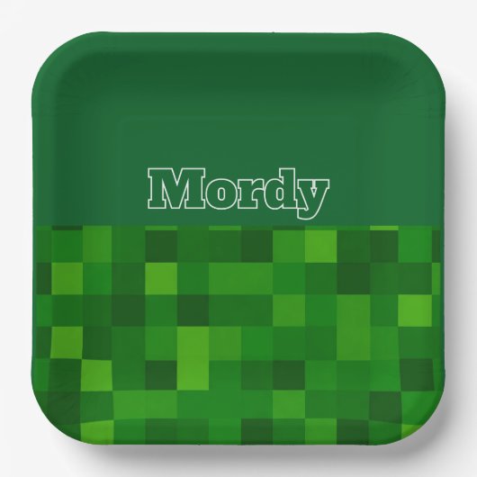 Assiettes En Carton Plaque verte en haut (Recto)