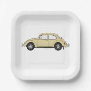 Assiettes En Carton #PlaquePapier #VoituresClassiques #CartonPapierCon