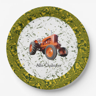 Assiettes En Carton Plaques à papier 1955 d'Allis Chalmers WD45 de cr