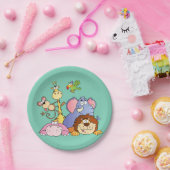 Assiettes En Carton Plaques à papier--Animaux de jungle (Fête)
