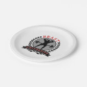 Assiettes En Carton Plaques à papier Bodybuilding d'université de bête (Angle)