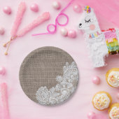 Assiettes En Carton Plaques à papier chics minables naturelles de (Fête)