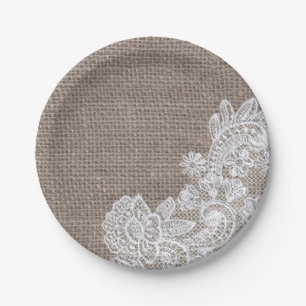 Assiettes En Carton Plaques à papier chics minables naturelles de