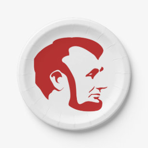 Assiettes En Carton Plaques à papier d'Abe Lincoln