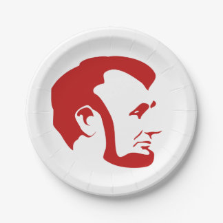 Assiettes En Carton Plaques à papier d'Abe Lincoln