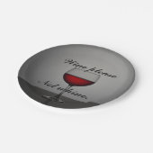 Assiettes En Carton Plaques à papier d'amateurs de vin (Angle)