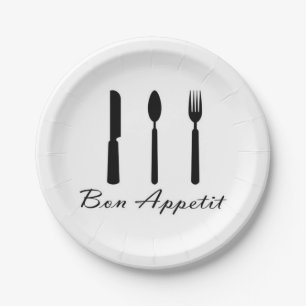 Assiettes En Carton Plaques à papier d'Appetit de fève de café