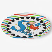 Assiettes En Carton Plaques à papier de 3ème anniversaire de garçon de (Angle)