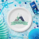 Assiettes En Carton Plaques à papier de baby shower orienté de (Fête)